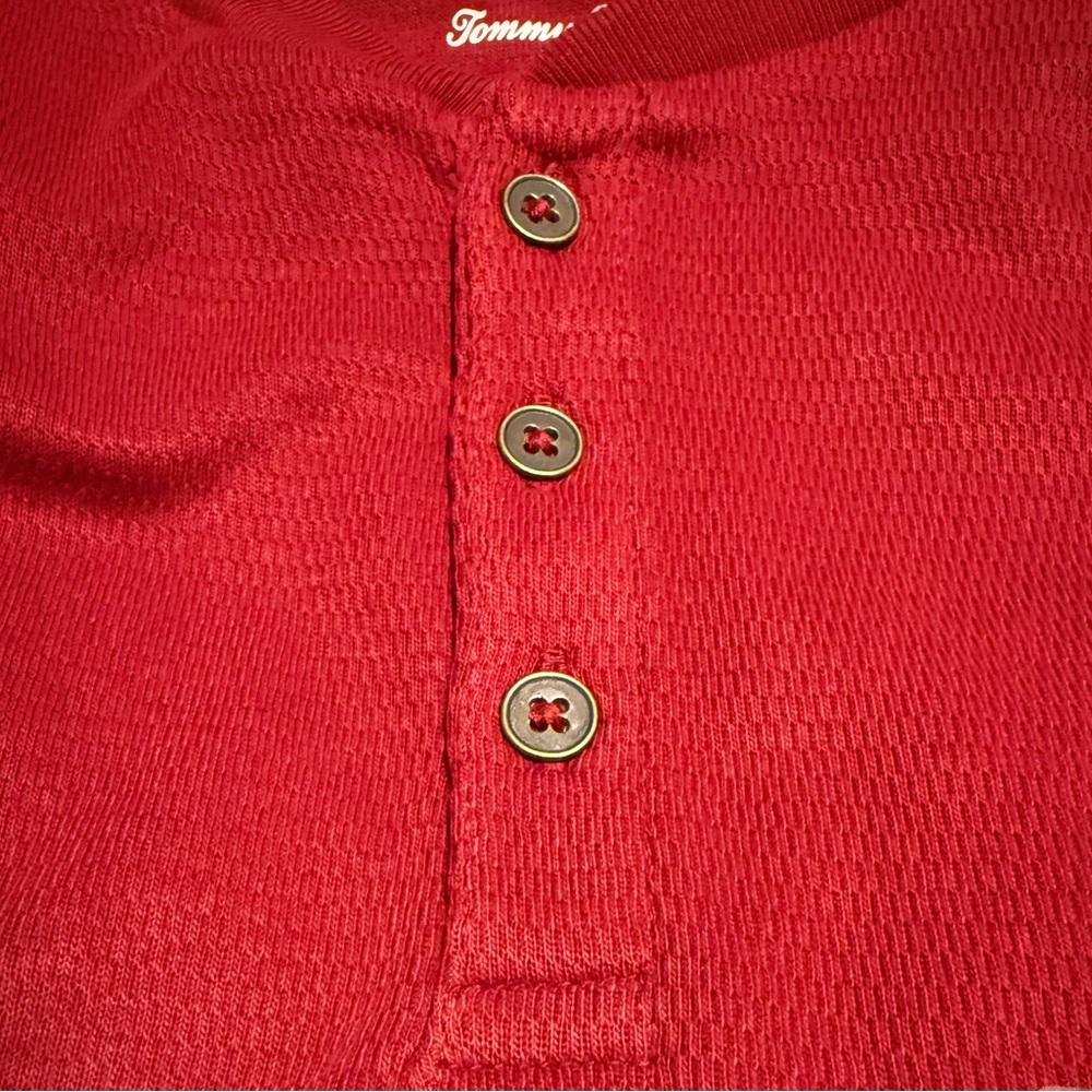 Tommy Bahama Rich Red Knit Shirt • Size 7/8 Medium - Picture 5 of 6